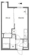 セレヌコート池袋本町 203 間取り図