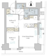 ブリリアイスト町屋 707 間取り図