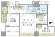 ザ・パークハウスグラン三番町26 504 間取り図