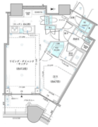 パークタワー勝どき S-1819 間取り図