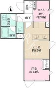 アトリオフラッツ自由が丘 101 間取り図