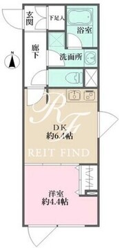アトリオフラッツ自由が丘 401 間取り図