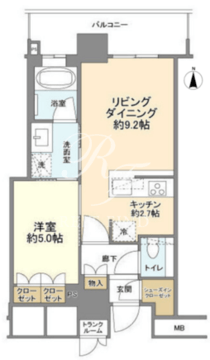 ザ・パークハウス晴海タワーズクロノレジデンス 2720 間取り図