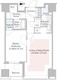 セントラルパークタワー・ラ・トゥール新宿 1816 間取り図