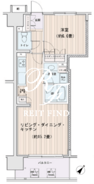 エスティメゾン豊洲レジデンス C-1302 間取り図