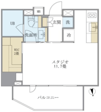 アパートメンツタワー六本木 401 間取り図