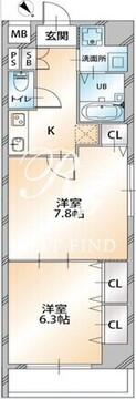 オーキッドレジデンス明石町 302 間取り図