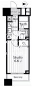 ファーストリアルタワー新宿 411 間取り図