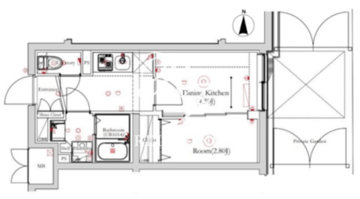 ベルシード方南町 303 間取り図