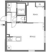 セレヌコート新江古田 201 間取り図