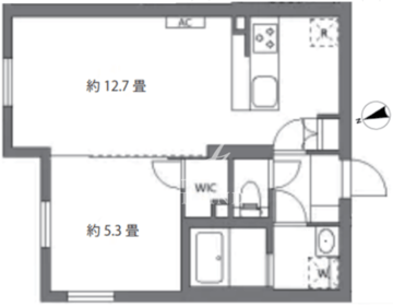 セレヌコート新江古田 405 間取り図