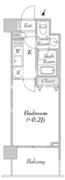 ＢｌｕＲｏｃｋ豊洲 407 間取り図