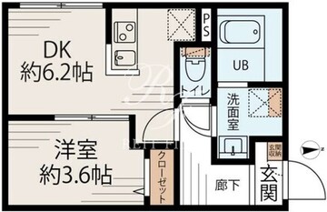 カーサリュクス大島 201 間取り図