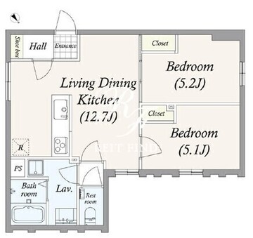 グランパセオ三宿2 101 間取り図