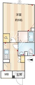 エルファーロ神楽坂3 402 間取り図