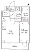 ディームス中野富士見町 201 間取り図