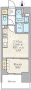 クレストコート王子 502 間取り図