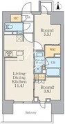 クレストコート王子 504 間取り図