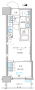 パークアクシス池袋イースト 1105 間取り図