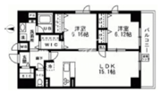 ラベルジュー錦糸町 902 間取り図