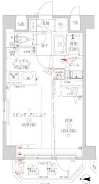 アルテシモリーノ 404 間取り図