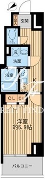 日本橋ファーストレジデンス 811 間取り図