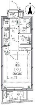 リクレイシア西麻布 2-802 間取り図