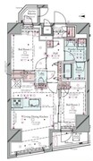 コンシェリア東京東十条レジデンス 1201 間取り図