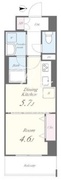 ルーツ両国東京 303 間取り図