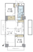 ブリリアイスト東雲キャナルコート 1413 間取り図