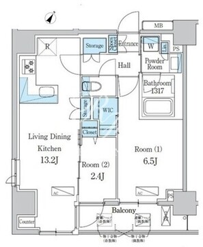 デュオフラッツ一之江ウエスト 201 間取り図