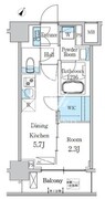 デュオフラッツ一之江ウエスト 202 間取り図