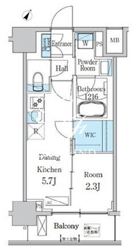 デュオフラッツ一之江ウエスト 302 間取り図