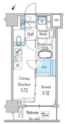 デュオフラッツ一之江ウエスト 602 間取り図
