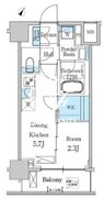 デュオフラッツ一之江ウエスト 702 間取り図