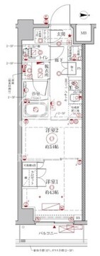クレイシアIDZ幡ヶ谷 106 間取り図