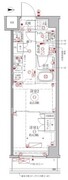 クレイシアIDZ幡ヶ谷 105 間取り図