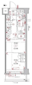 クレイシアIDZ幡ヶ谷 101 間取り図