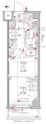 クレイシアIDZ幡ヶ谷 306 間取り図