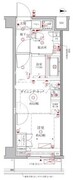 クレイシアIDZ幡ヶ谷 605 間取り図