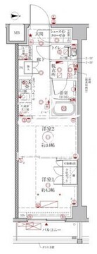 クレイシアIDZ幡ヶ谷 604 間取り図