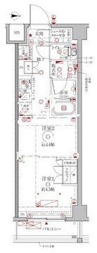 クレイシアIDZ幡ヶ谷 504 間取り図