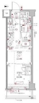 クレイシアIDZ幡ヶ谷 404 間取り図