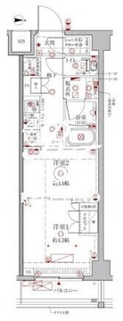クレイシアIDZ幡ヶ谷 204 間取り図