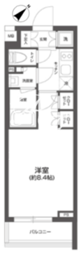 グランパセオ四谷若葉 201 間取り図