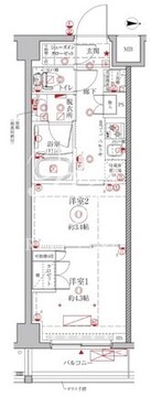クレイシアIDZ幡ヶ谷 603 間取り図