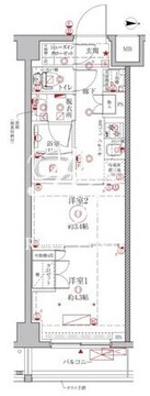 クレイシアIDZ幡ヶ谷 503 間取り図