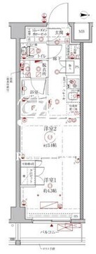 クレイシアIDZ幡ヶ谷 203 間取り図