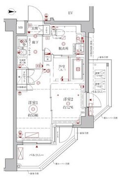 クレイシアIDZ幡ヶ谷 601 間取り図