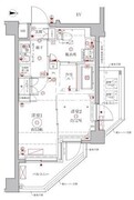 クレイシアIDZ幡ヶ谷 401 間取り図